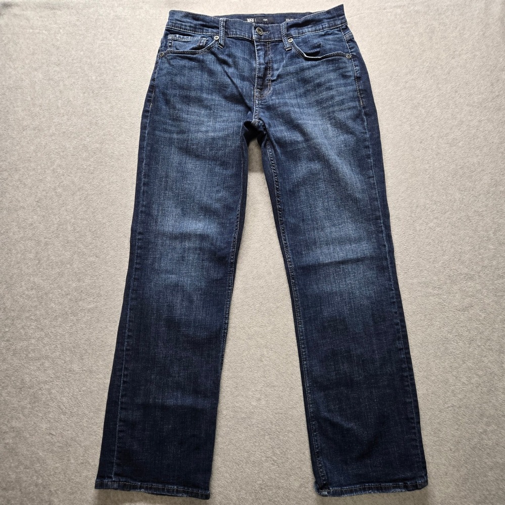 BKE Jake Straight Leg Jeans Mens 33x32 Dark Wash Denim Blue Pants 8845